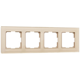 Рамка из стекла на 4 поста Favorit шампань W0041111