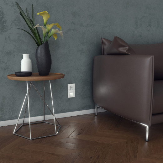 Рамка из стекла на 2 поста Favorit белый матовый W0021105