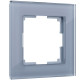 Рамка из стекла на 1 пост Favorit серый W0011115