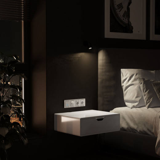 Рамка из акрила на 4 поста Acrylic белый W0042701