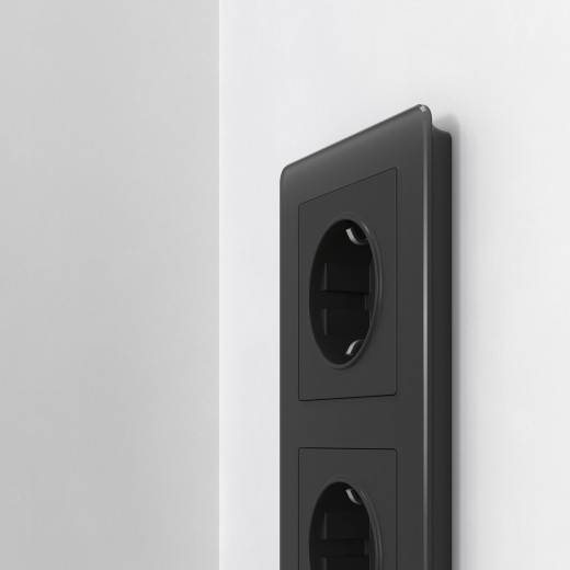 Рамка из акрила на 2 поста Acrylic черный W0022708