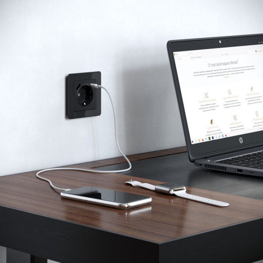 Рамка из акрила на 1 пост Acrylic черный W0012708