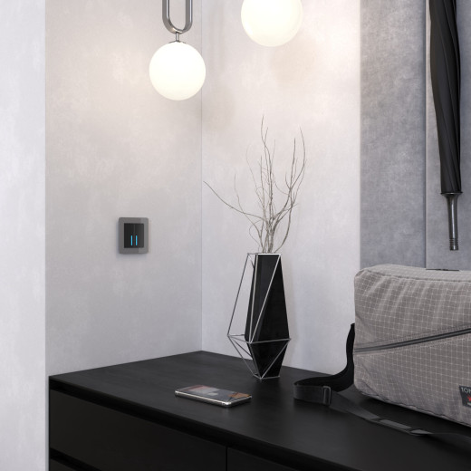 Рамка из акрила на 1 пост Acrylic графит W0012704