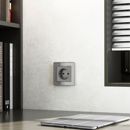 Рамка из акрила на 1 пост Acrylic графит W0012704