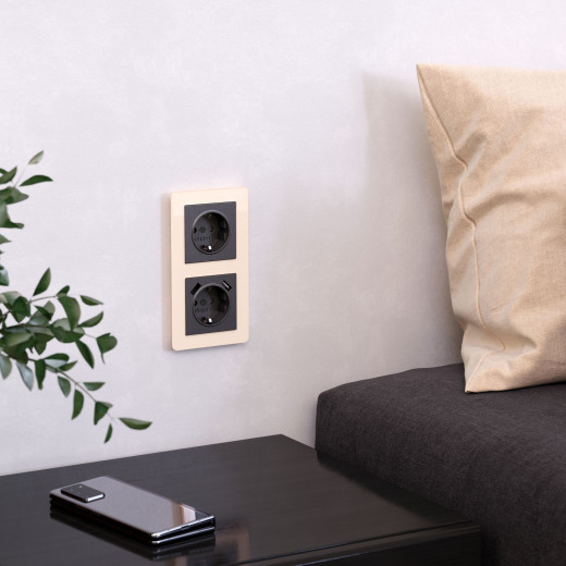 Рамка из акрила на 2 поста Acrylic айвори W0022743