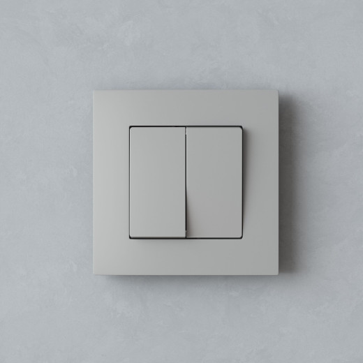 W0012917/ Рамка на 1 пост Slab (дымчатый софт) W0012917