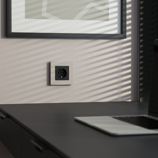 W0012917/ Рамка на 1 пост Slab (дымчатый софт) W0012917