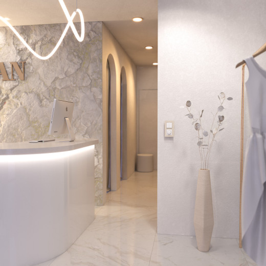 Рамка из поликарбоната на 2 поста Slab айвори софт W0022962