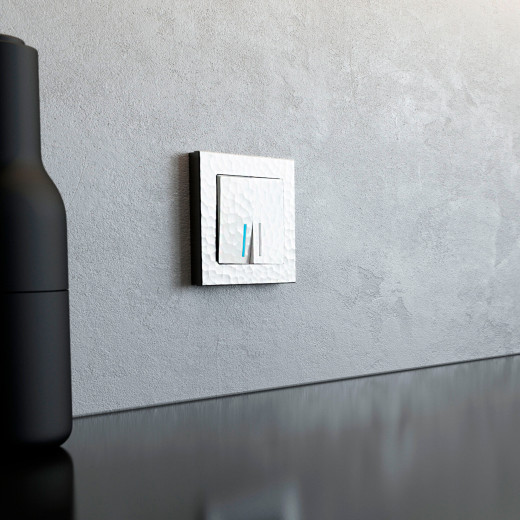 Рамка из поликарбоната на 1 пост Hammer белый W0012401