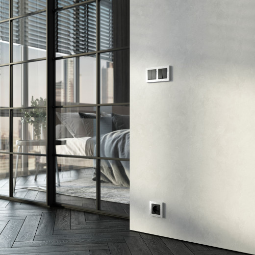 Рамка из поликарбоната на 2 поста Hammer белый W0022401