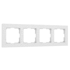 Рамка из поликарбоната на 4 поста Hammer белый W0042401