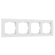 Рамка из поликарбоната на 4 поста Hammer белый W0042401