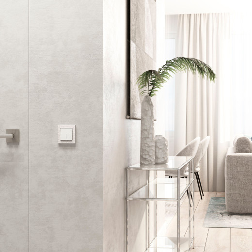 Рамка из поликарбоната на 1 пост Hammer белый W0012401