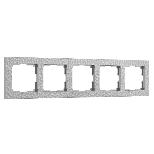 Рамка из поликарбоната на 5 постов Hammer серебряный W0052406