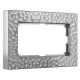 Рамка из поликарбоната для двойной розетки Hammer серебряный W0082406