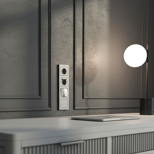 Рамка из поликарбоната на 4 поста Hammer серебряный W0042406