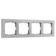 Рамка из поликарбоната на 4 поста Hammer серебряный W0042406