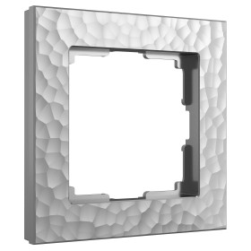 Рамка из поликарбоната на 1 пост Hammer серебряный W0012406