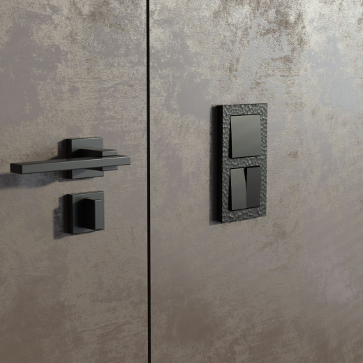 Рамка из поликарбоната на 2 поста Hammer черный W0022408