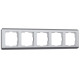 Рамка из поликарбоната на 5 постов Stream серебряный W0052106