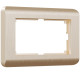 Рамка из поликарбоната для двойной розетки Stream шампань W0082111
