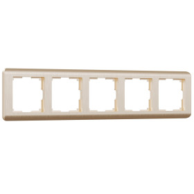 Рамка из поликарбоната на 5 постов Stream шампань W0052111