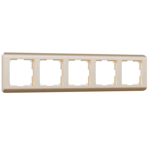 Рамка из поликарбоната на 5 постов Stream шампань W0052111