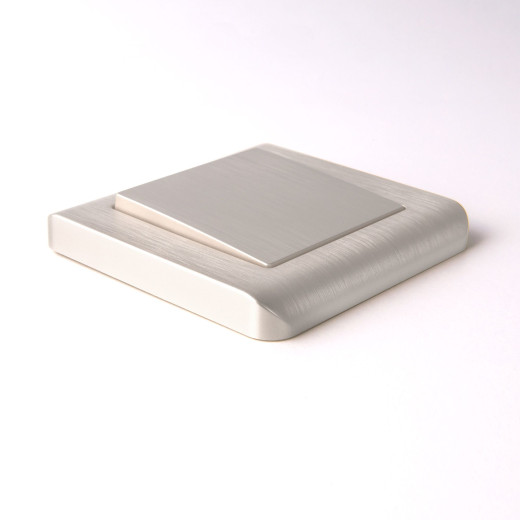 Рамка из поликарбоната на 1 пост Stream перламутровый W0012113