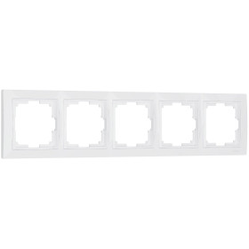 Рамка из поликарбоната на 5 постов Snabb Basic белый W0052001