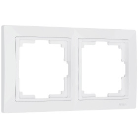 Рамка из поликарбоната на 2 поста Snabb Basic белый W0022001