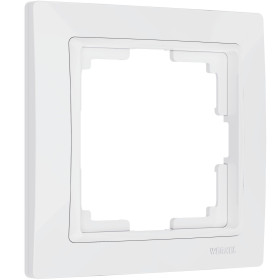 Рамка из поликарбоната на 1 пост Snabb Basic белый W0012001