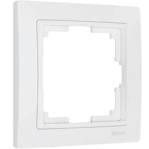 Рамка из поликарбоната на 1 пост Snabb Basic белый W0012001