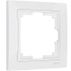 Рамка из поликарбоната на 1 пост Snabb Basic белый W0012001
