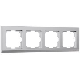 Рамка из поликарбоната на 4 поста Stark серебряный матовый W0041865