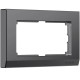 Рамка из поликарбоната для двойной розетки Stark графит матовый W0081864