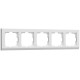 Рамка из поликарбоната на 5 постов Stark белый W0051801