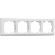 Рамка из поликарбоната на 4 поста Stark белый W0041801