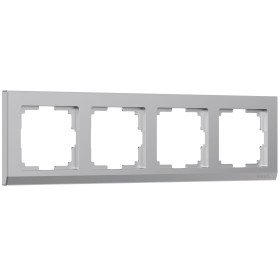 Рамка из поликарбоната на 4 поста Stark серебряный W0041806