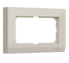 Рамка из пластика для двойной розетки Stark слоновая кость W0081803
