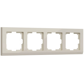 Рамка из поликарбоната на 4 поста Stark слоновая кость W0041803