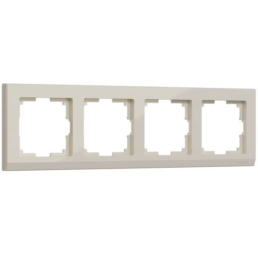Рамка из поликарбоната на 4 поста Stark слоновая кость W0041803