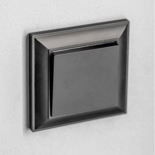 Рамка из поликарбоната на 1 пост Fiore черный W0012208