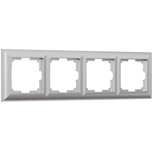 Рамка из поликарбоната на 4 поста Fiore серебряный W0042206