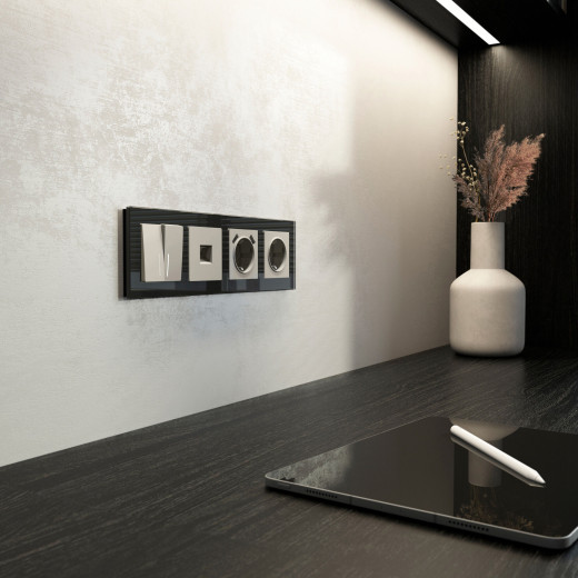 Розетка Ethernet RJ-45 (дымчатый) W1281004