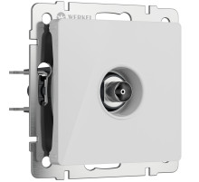 ТВ-розетка оконечная (белый акрил) W1183041