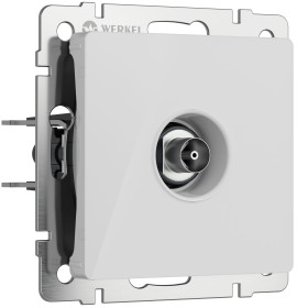 ТВ-розетка оконечная (белый акрил) W1183041