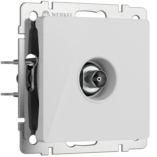 ТВ-розетка оконечная (белый акрил) W1183041