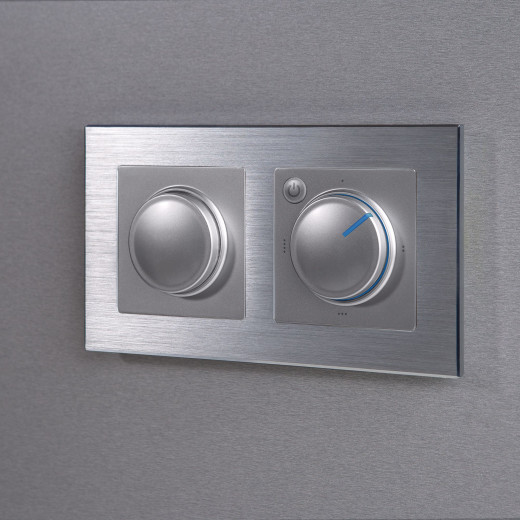 Терморегулятор электромеханический для теплого пола серебряный W1151106