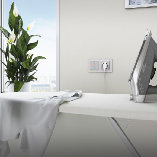 Умный сенсорный выключатель двухклавишный W4520606