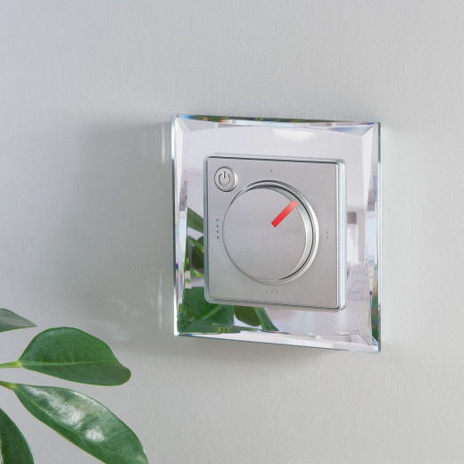 Терморегулятор электромеханический для теплого пола серебряный W1151106